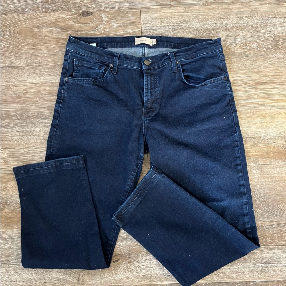 Rye 51 Premium Stretch Straight Leg Dark Olive Wash 34